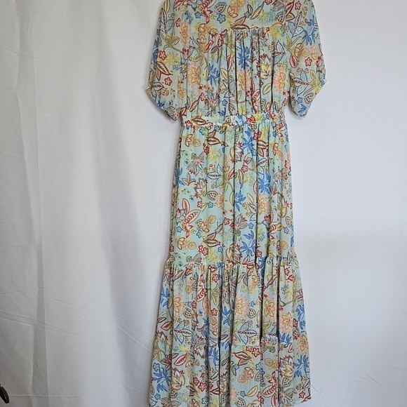 Elan Tiered Floral Dress, Multicolor, Womens Size Small - Picture 7 of 9